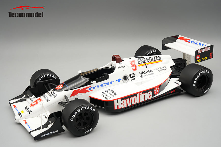 Tecnomodel 1:18 Lola T89 No.5 Newman Haas Racing Formula Indy 1989 Mario Andretti - With Driver Figure - Limited Edition - Resin Model Car