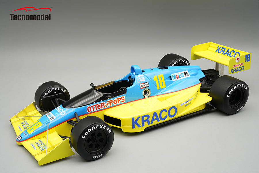 Tecnomodel 1:18 Lola T89 No.18 Kraco Racing Formula Indy 1989 Bobby Rahal - With Driver Figure - Limited Edition - Resin Model Car