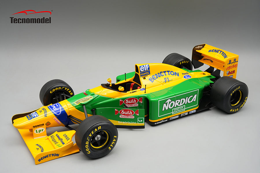 Tecnomodel 1:18 Benetton B193B No.99 Barcellona Test 1993 Michele Alboreto - Limited Edition - Resin Model Car