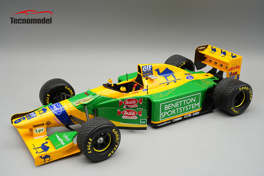 Tecnomodel 1:18 Benetton B193A No.6 British GP 1993 Riccardo Patrese Raining Tyres - Limited Edition - Resin Model Car