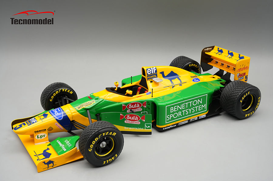 Tecnomodel 1:18 Benetton B193A No.5 British GP 1993 Michael Schumacher Raining Tyres - Limited Edition - Resin Model Car