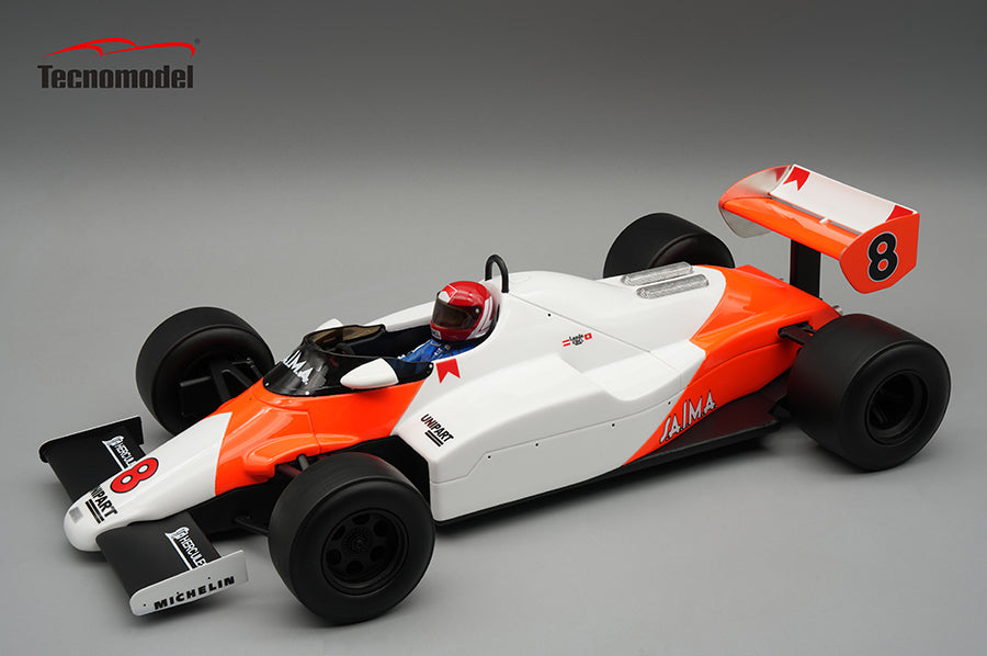 Tecnomodel 1:18 Mclaren MP4/1C 1983 USA GP Driver Niki Lauda Car No.8 With Driver Figure - Limited Edition Resin Model