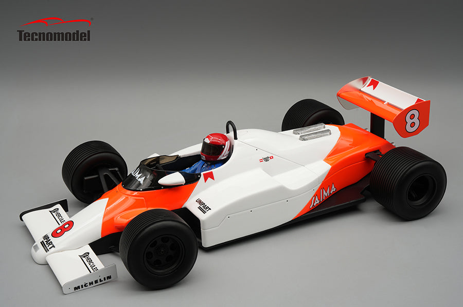 Tecnomodel 1:18 Mclaren MP4/1C 1983 Monaco GP Driver Niki Lauda Wet Tyres No.8 With Driver Figure - Limited Edition Resin Model