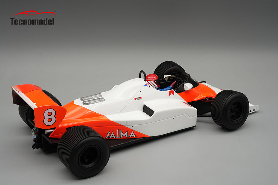 Tecnomodel 1:18 Mclaren MP4/1C 1983 Monaco GP Driver Niki Lauda Wet Tyres No.8 With Driver Figure - Limited Edition Resin Model