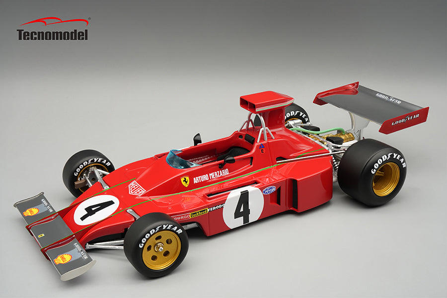 Tecnomodel - 1:18 Ferrari 312 B3 No.4 Arturo Merzario Austria GP 1973 - Limited Edition - Resin Model Car
