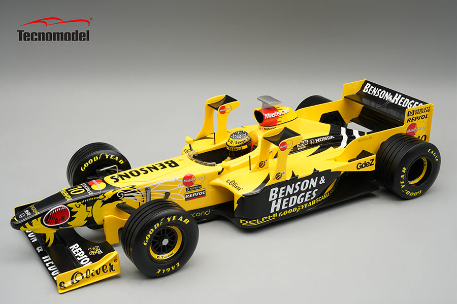 Tecnomodel 1:18 Jordan 198 Honda MF-301 HC No.10 Imola GP 1998 Ralf Schumacher - With Driver Figure - Limited Edition - Resin Model Car