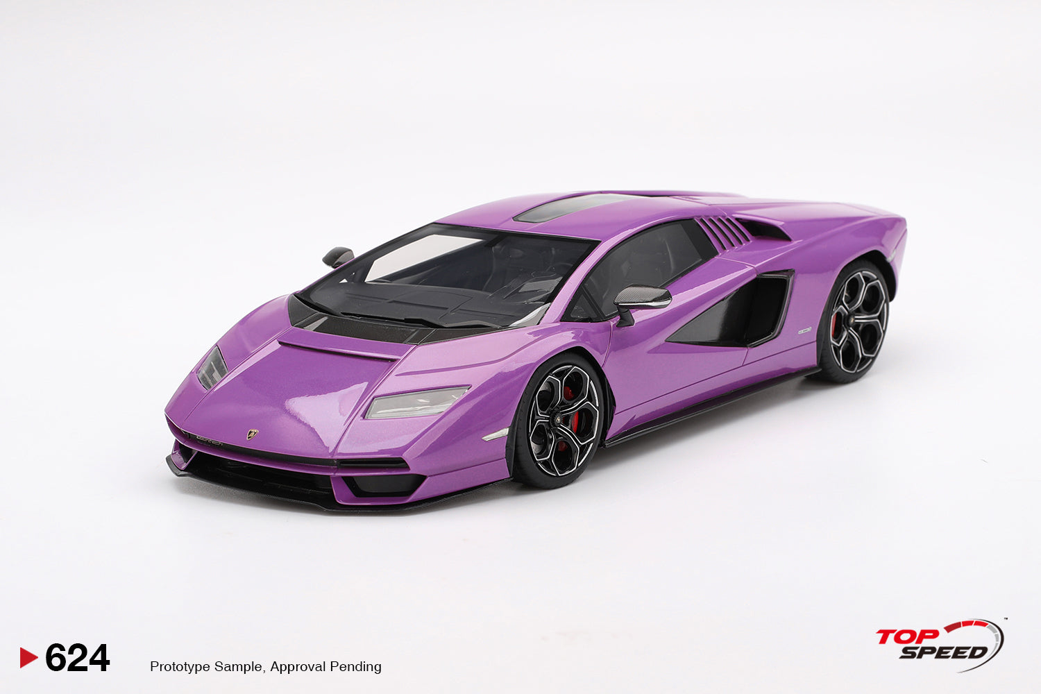 Topspeed 1:18 - Lamborghini Countach LPI 800-4 Viola 30th - Resin Model
