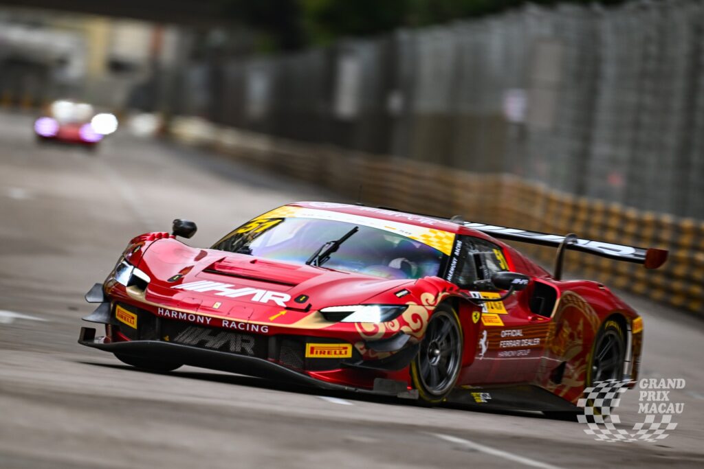 Looksmart 1:43 Ferrari - 296 GT3 3.0L Turbo V6 Team Harmony Racing N 51 Macau GP FIA GT World Cup 2024 Daniel Gardano Serra - Red - Resin Model