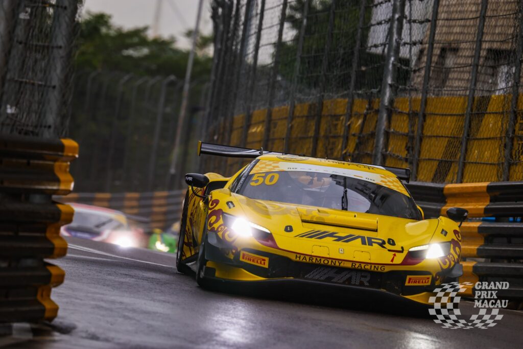 Looksmart 1:18 Ferrari - 296 GT3 3.0L Turbo V6 Team Harmony Racing N 83 Macau GP FIA GT World Cup 2024 Yifei Ye - Yellow - Resin Model