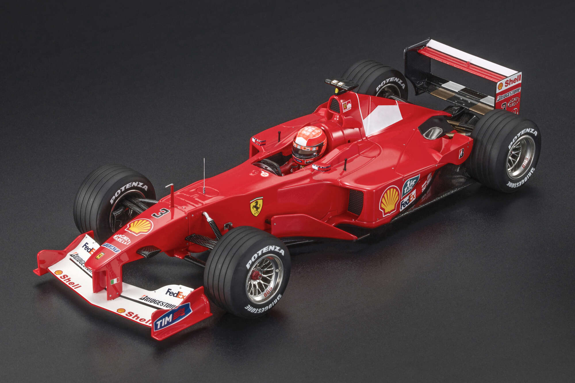 GP Replicas 1:18 Ferrari F1-2000 V10 F1 Scuderia Ferrari winner Italian GP Monza 2000 - Limited Edition - Resin Model
