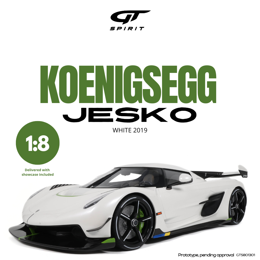 GT Spirit 1:8 Koenigsegg Jesko White 2019 - Resin Model