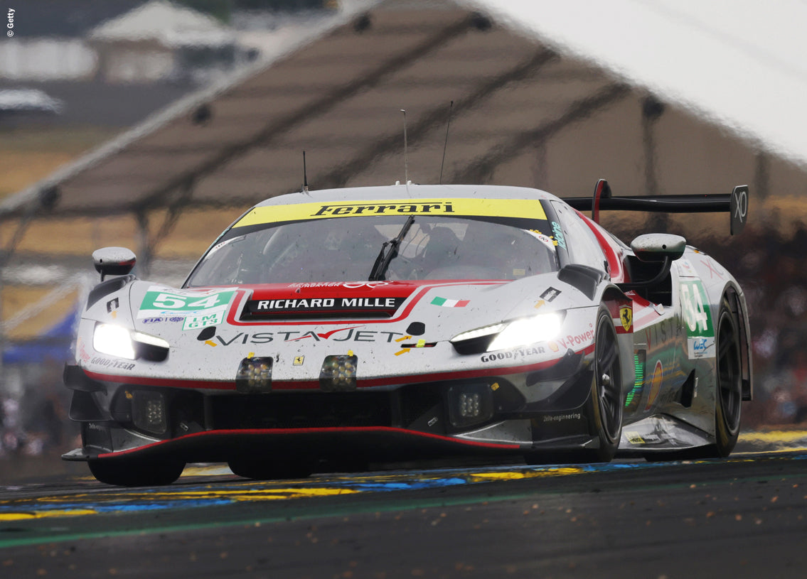 Looksmart 1:43 Ferrari 296 LMGT3 No.54 - Thomas Flohr - Francesco Castellacci - Davide Rigon - Vista AF Corse - Le Mans 24H 2025 - Resin Model
