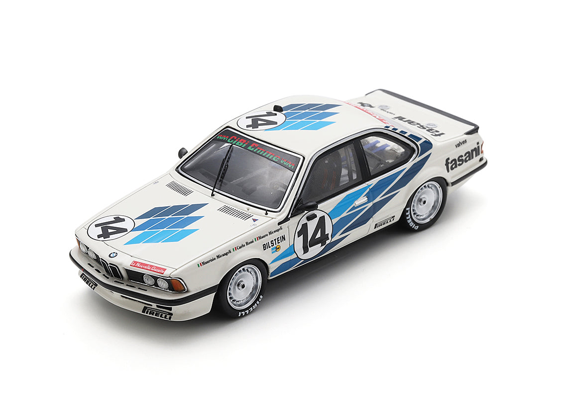Spark 1:43 - BMW 635 CSi No.14 Carlo Rossi Maurizio Micangeli Marco Micangeli 2nd 24H Spa 1986 - Resin Model