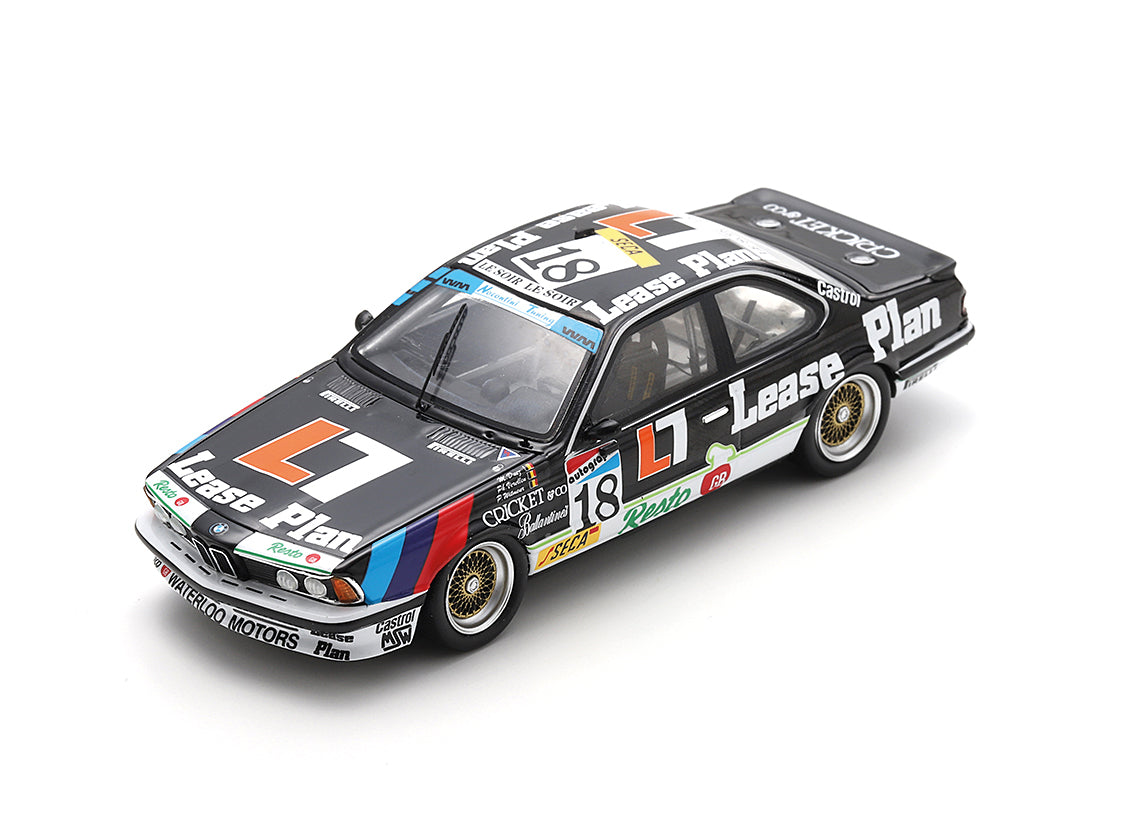Spark 1:43 - BMW 635 CSi No.18 Marc Duez Philip Verellen Raijmond van Hove 8th 24H Spa 1987 - Resin Model