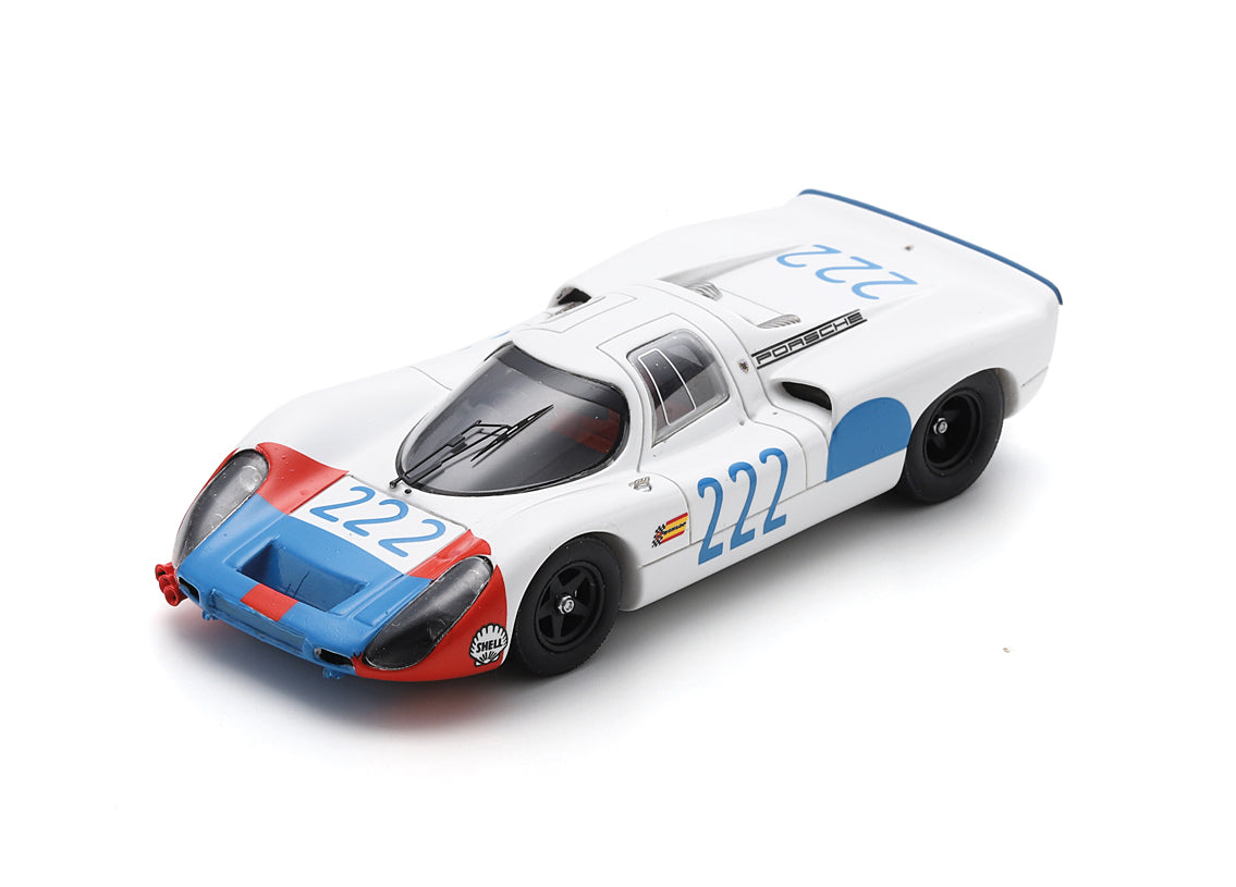 Spark 1:43 - Porsche 907 No.222 Hans Herrmann Jochen Neerpasch 4th Targa Florio 1968 - Resin Model