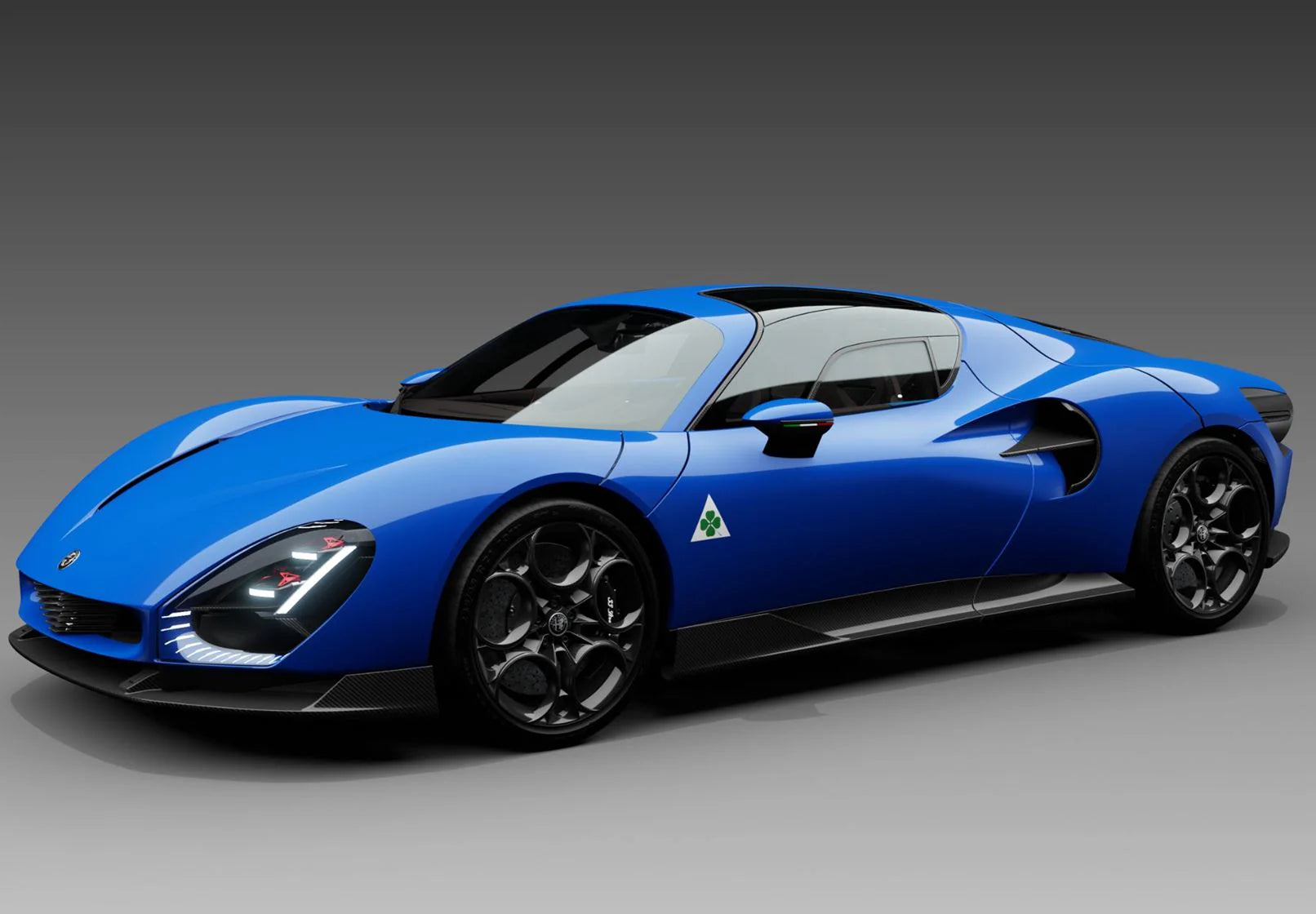 BBR 1:18 Alfa Romeo 33 Stradale Blu Reale - Black Interior - Limited Edition - Resin Model