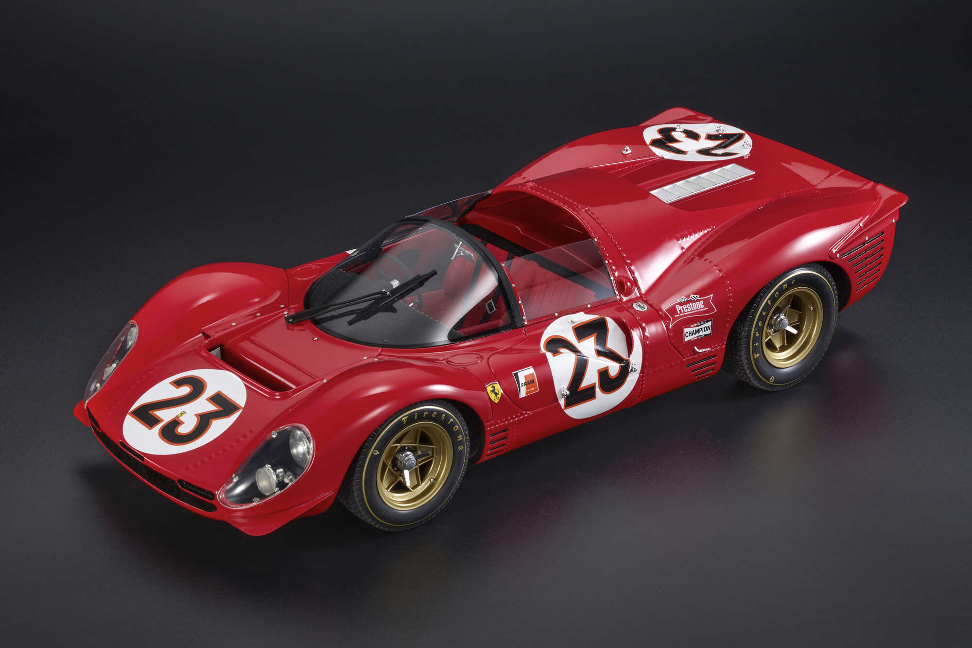 Top Marques 1:12 - FERRARI 330 P4 Spider - no. 23 L. Bandini / C.Amon - Winner 24 Hours of Daytona 1967 - Resin Model