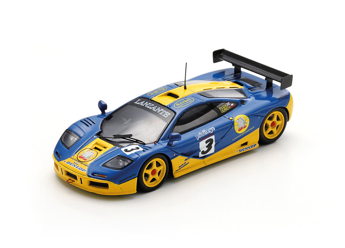 Spark 1:43 - McLaren F1 GTR No.3 Ian Flux Jake Ulrich British GT Championship 1996 - Resin Model