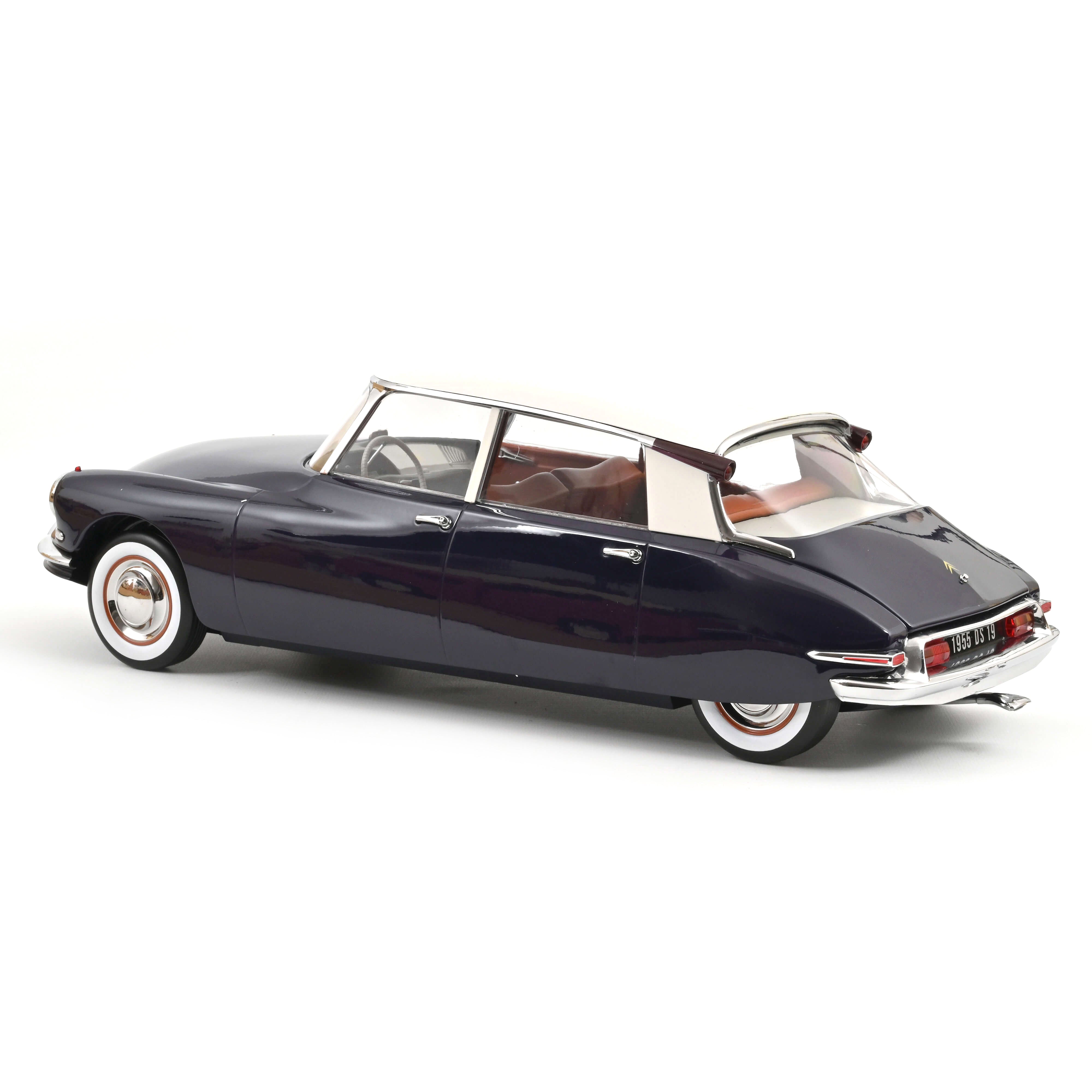 Norev 1:12 1955 Citroen DS19 - Purple and Champagne - Diecast Model