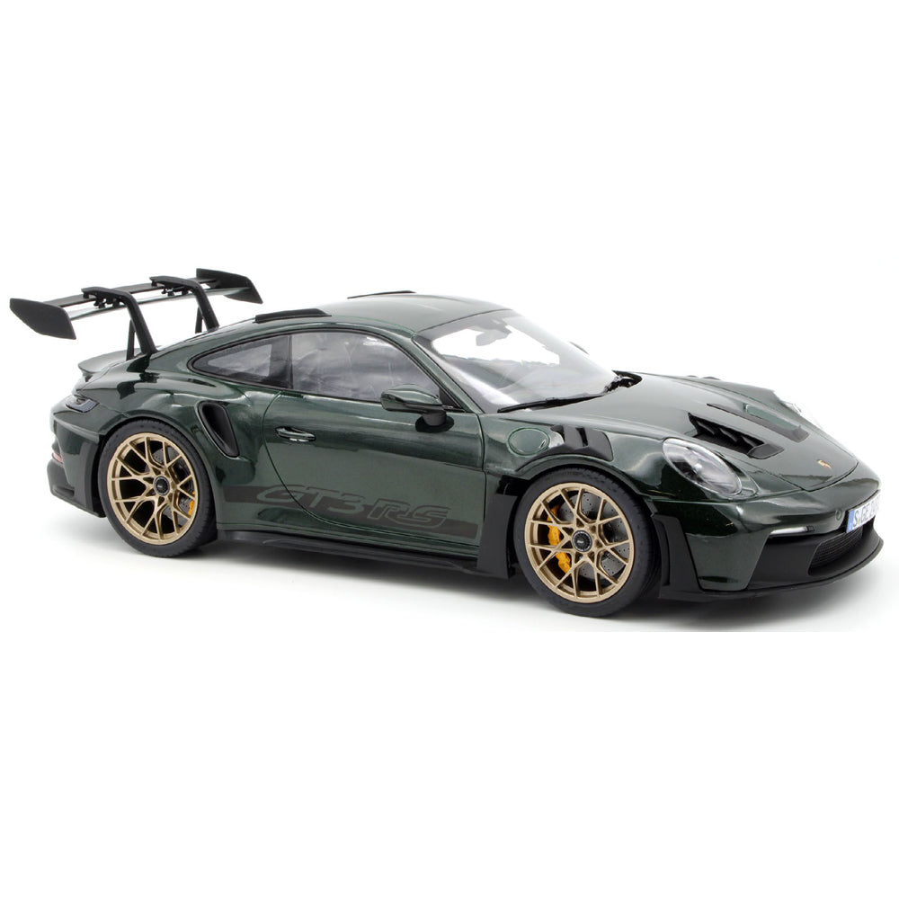 Norev 1:12 2022 Porsche 911 GT3 RS - Jetgreen Metallic and Black - Diecast Model