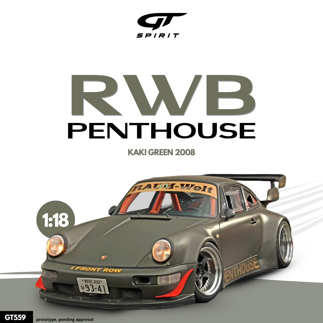 GT Spirit 1:18 RWB Penthouse Green 2008 - Resin Model
