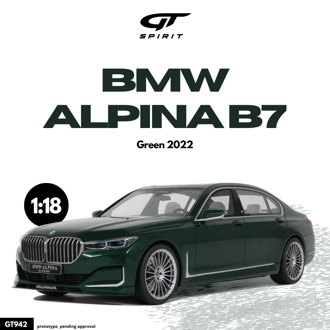 GT Spirit 1:18 BMW Alpina B7 Green 2022 - Resin Model