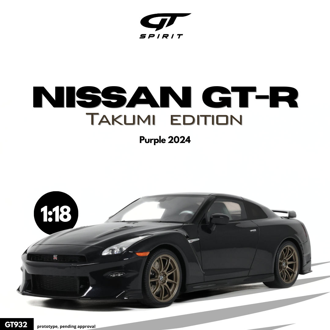 GT Spirit 1:18 Nissan GT-R Takumi Edition Purple 2024 - Resin Model