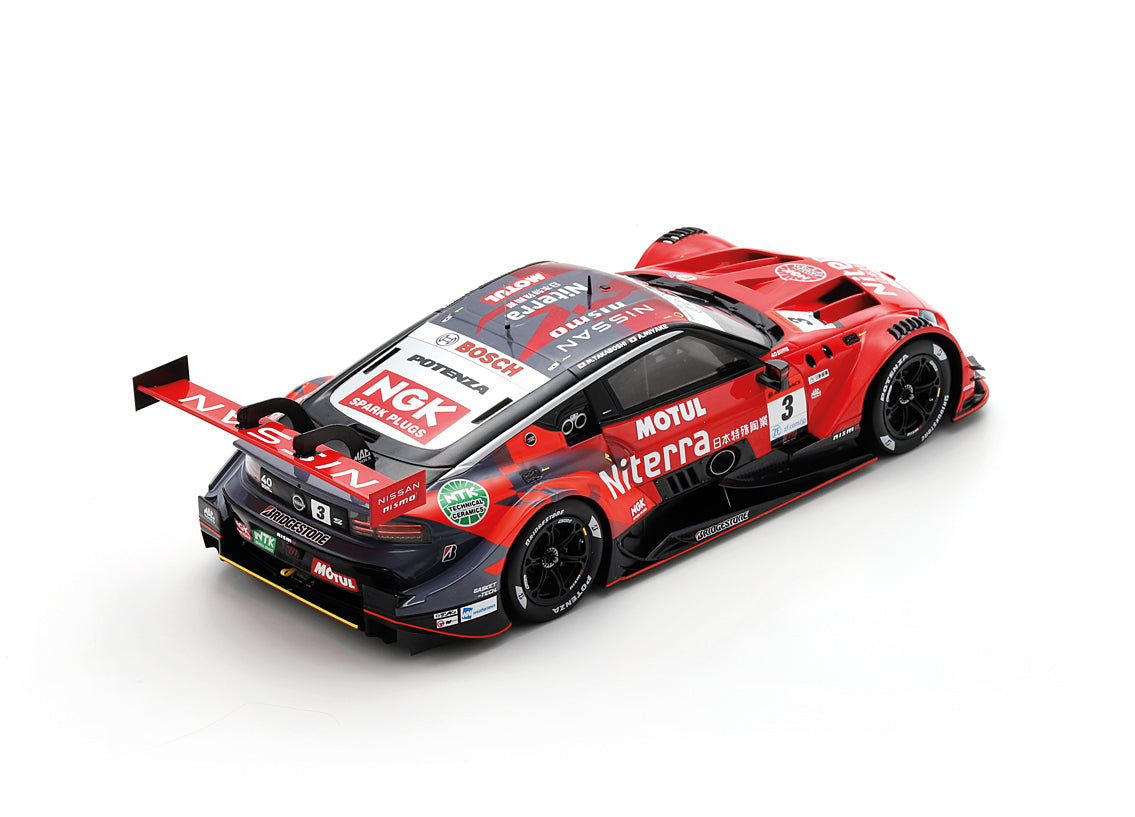 Spark 1:18 - Nissan Z MOTUL Niterra NISMO No.3 Mitsunori Takaboshi Atsushi Miyake GT500 Super GT Japan 2024 - Resin Model