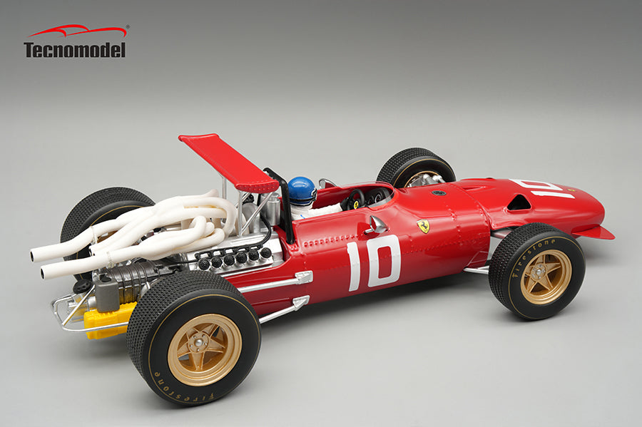 Tecnomodel - 1:18 Ferrari 312 F1/68 Dutch GP Jacky Ickx 1968 - Limited Edition Resin Model