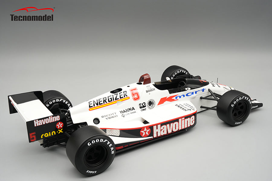 Tecnomodel 1:18 Lola T89 No.5 Newman Haas Racing Formula Indy 1989 Mario Andretti - With Driver Figure - Limited Edition - Resin Model Car