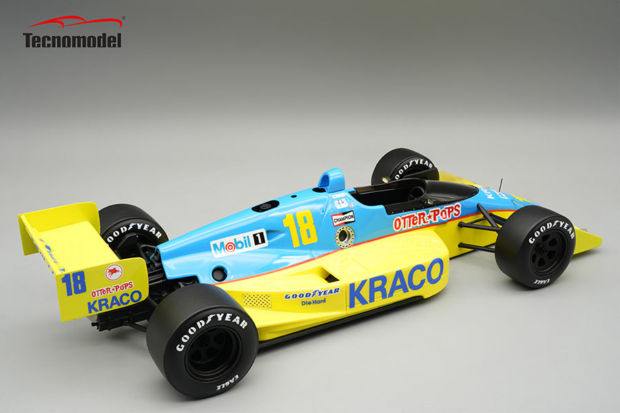 Tecnomodel 1:18 Lola T89 No.18 Kraco Racing Formula Indy 1989 Bobby Rahal - With Driver Figure - Limited Edition - Resin Model Car