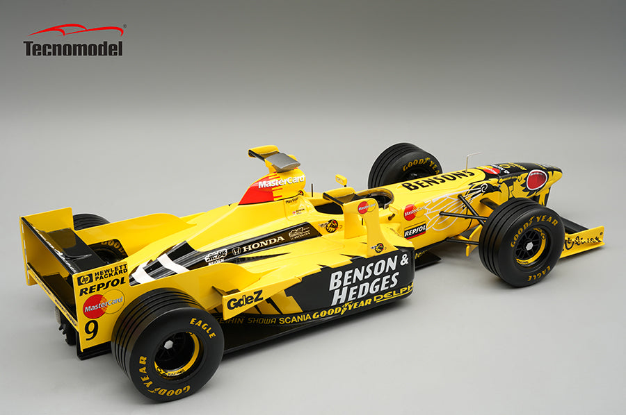 Tecnomodel - 1:18 Jordan Honda 198 1998 Imola GP No.9 Damon Hill Car - Limited Edition Resin Model