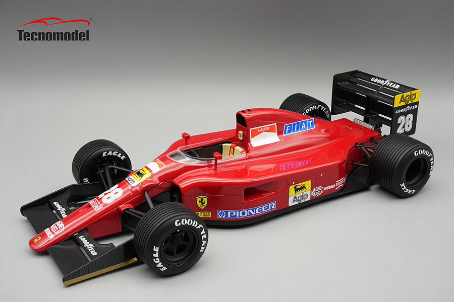Tecnomodel - 1:18 Ferrari 642 No.28 Jean Alesi British GP 1991 Wet Tyres - Limited Edition Resin Model