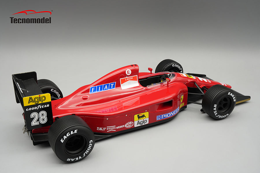 Tecnomodel - 1:18 Ferrari 642 No.28 Jean Alesi British GP 1991 Wet Tyres - Limited Edition Resin Model