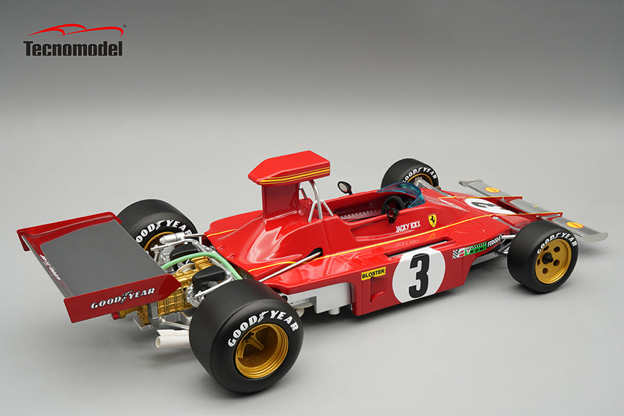 Tecnomodel - 1:18 Ferrari 312 B3 No.3 Jacky Ickx Italy GP 1973 - Limited Edition - Resin Model Car