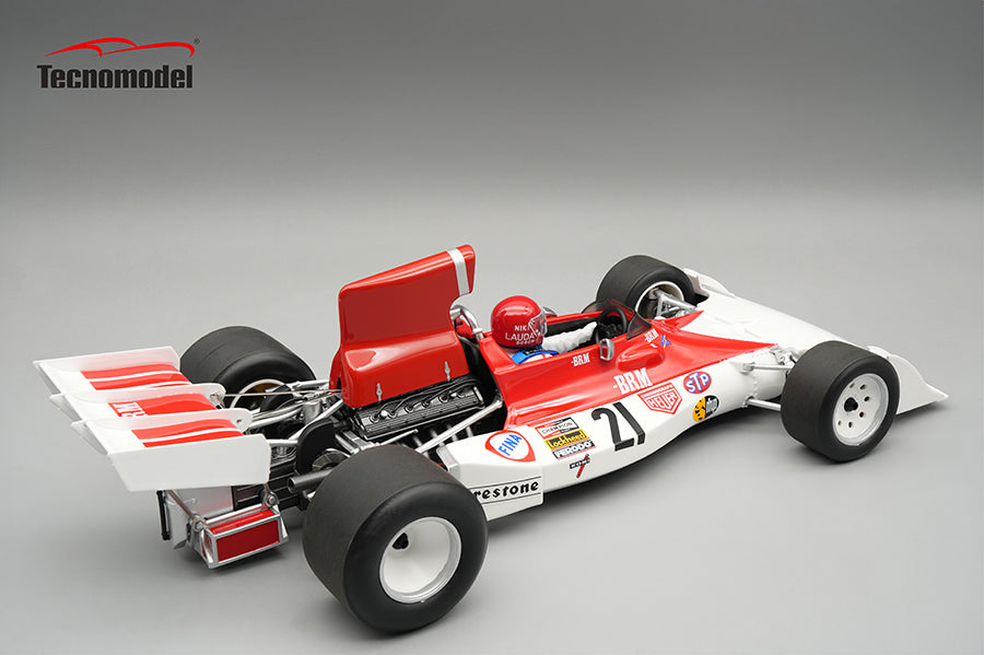 Tecnomodel 1:18 BRM P160E No.21 Monza GP 1973 Niki Lauda - With Driver Figure - Limited Edition - Resin Model Car