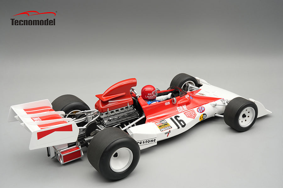 Tecnomodel 1:18 BRM P160E No.16 Spanish GP 1973 Niki Lauda - With Driver Figure - Limited Edition - Resin Model Car