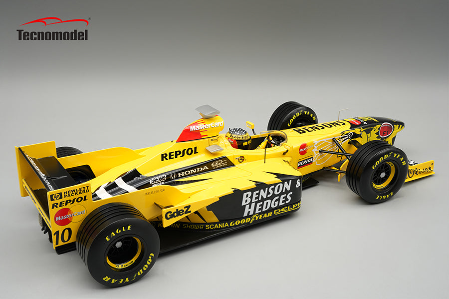 Tecnomodel 1:18 Jordan 198 Honda MF-301 HC No.10 Australian GP 1998 Ralf Schumacher - With Driver Figure - Limited Edition - Resin Model Car