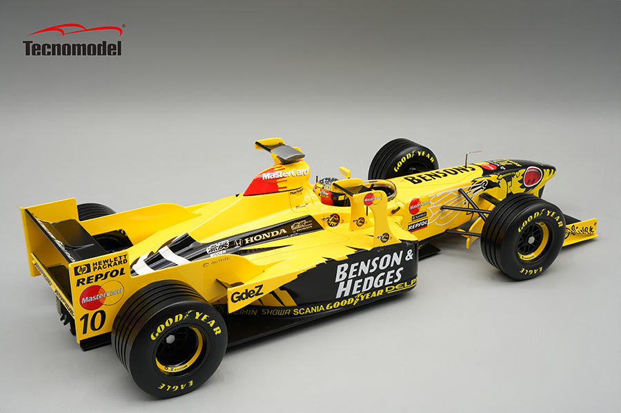 Tecnomodel 1:18 Jordan 198 Honda MF-301 HC No.10 Imola GP 1998 Ralf Schumacher - With Driver Figure - Limited Edition - Resin Model Car