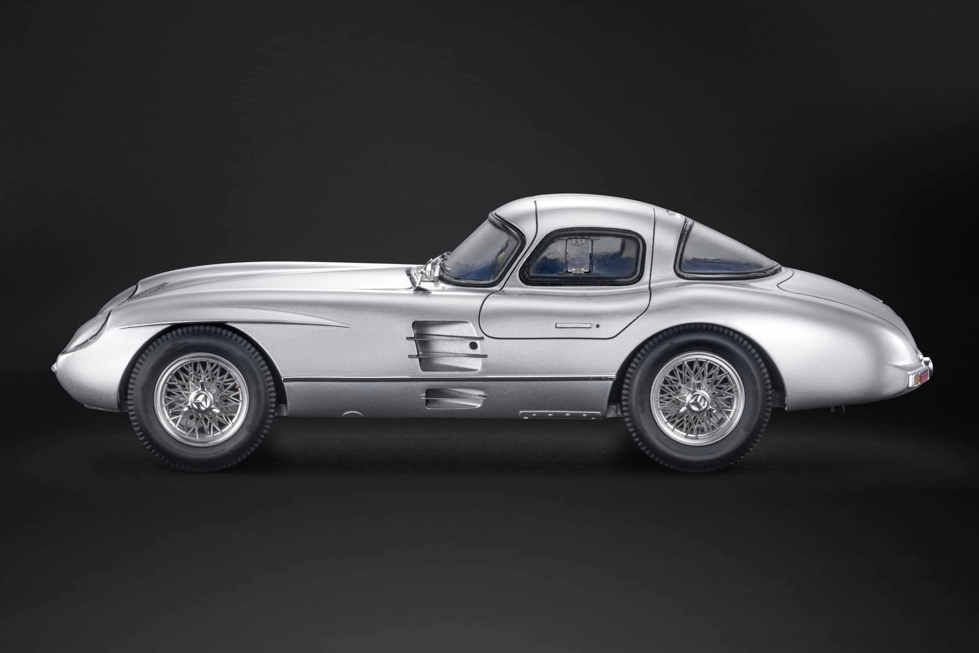 GP Replicas 1:12 Mercedes-Benz 300 SLR Uhlenhaut 1955 Blue Interior - Limited Edition Resin Model - Openable Engine