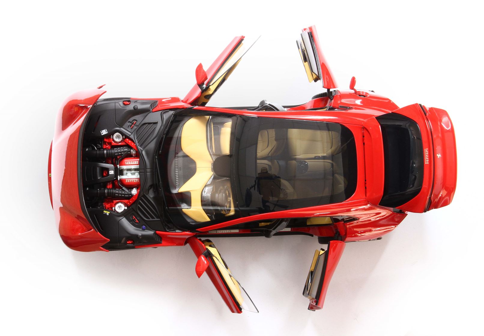 BBR 1:18 Ferrari Purosangue Panoramic Roof Rosso Corsa - Luxury Pack - Full Openings - Diecast Model with Showcase