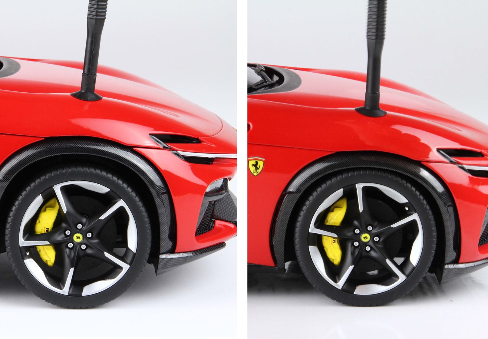 BBR 1:18 Ferrari Purosangue Panoramic Roof Rosso Corsa - Luxury Pack - Full Openings - Diecast Model with Showcase