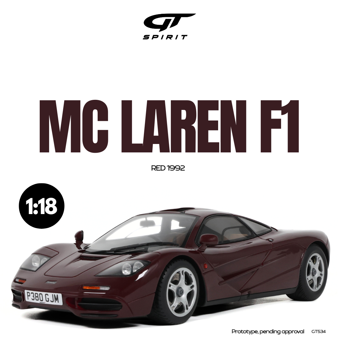 GT Spirit 1:18 McLaren F1 Red - Resin Model