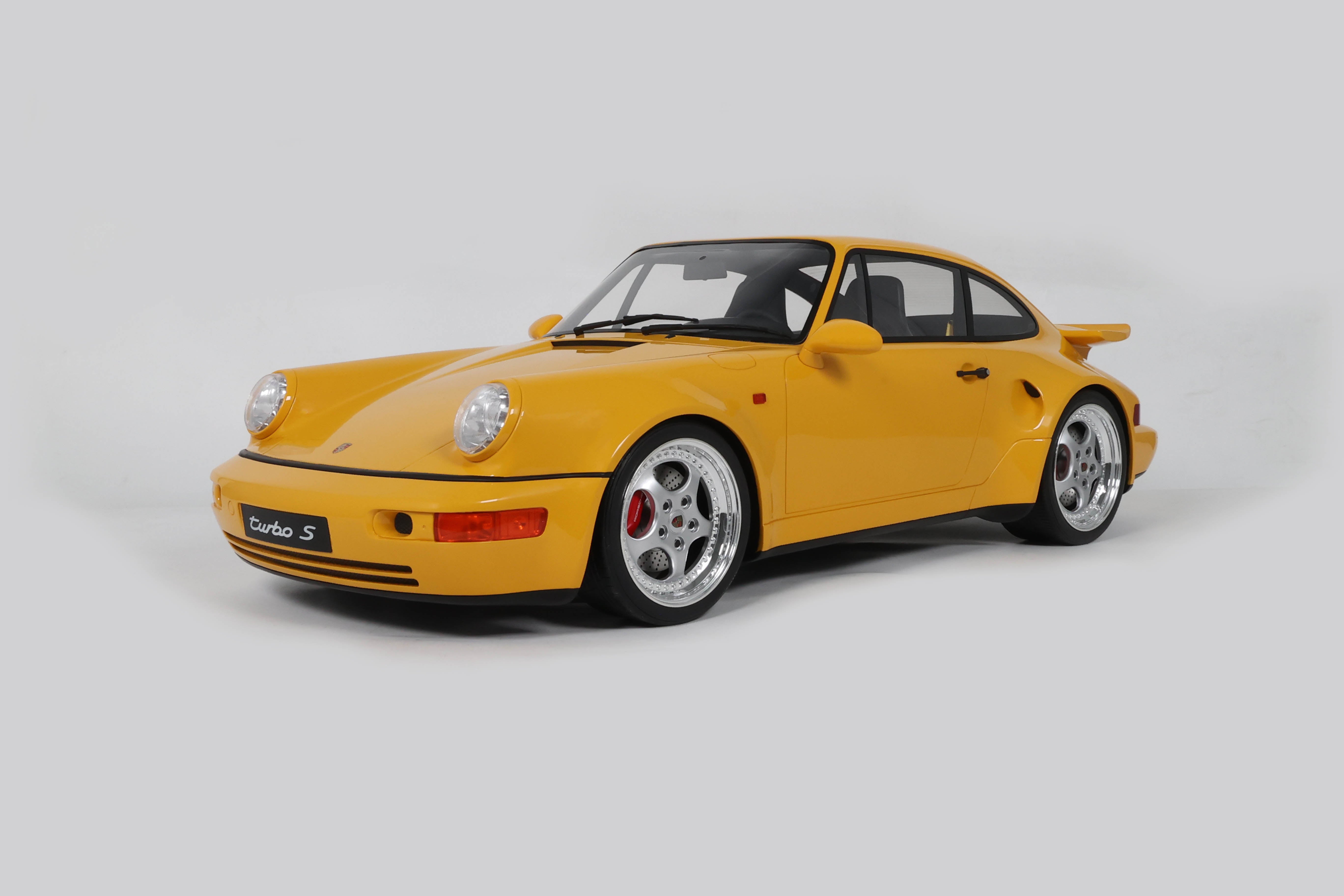 GT Spirit 1:8 Porsche 911 [964] Turbo S Yellow 1994 - Resin Model