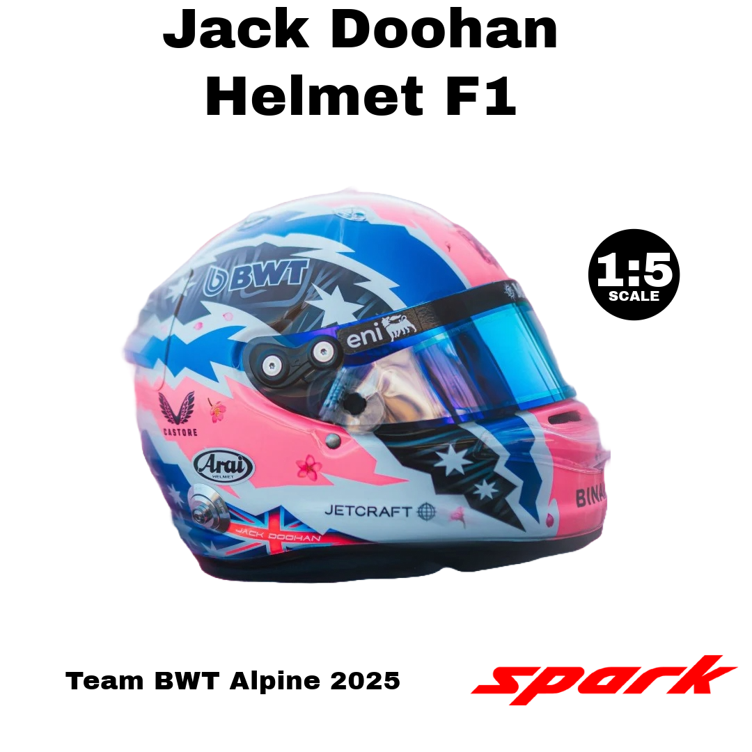 Spark 1:5 - Jack Doohan Helmet F1 Team BWT Alpine 2025 - Resin Model