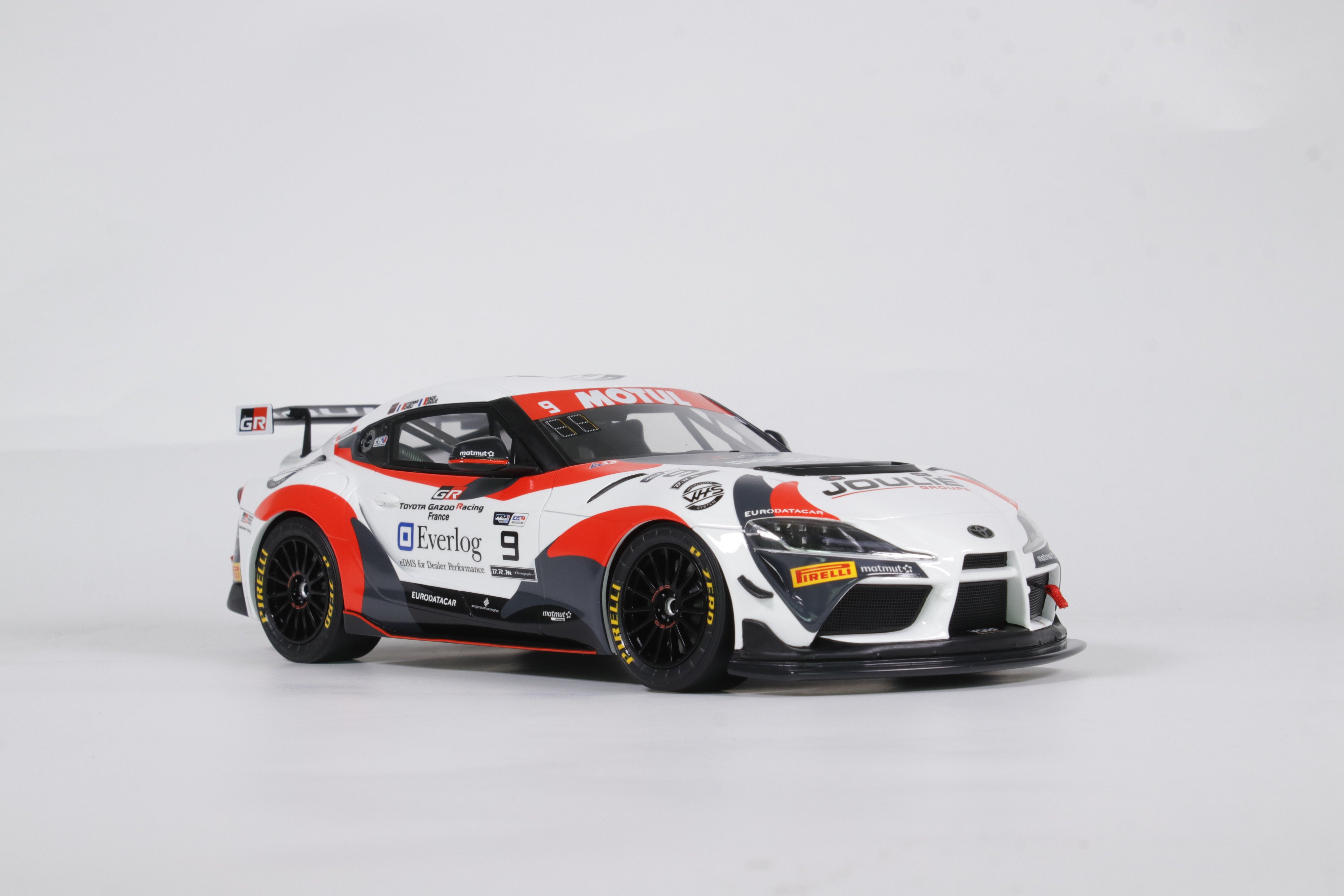 Otto Mobile 1:18 Toyota Supra GT4 White E.Cheli E.Joulié FFSA GT4 Championship 2023 - Resin Model