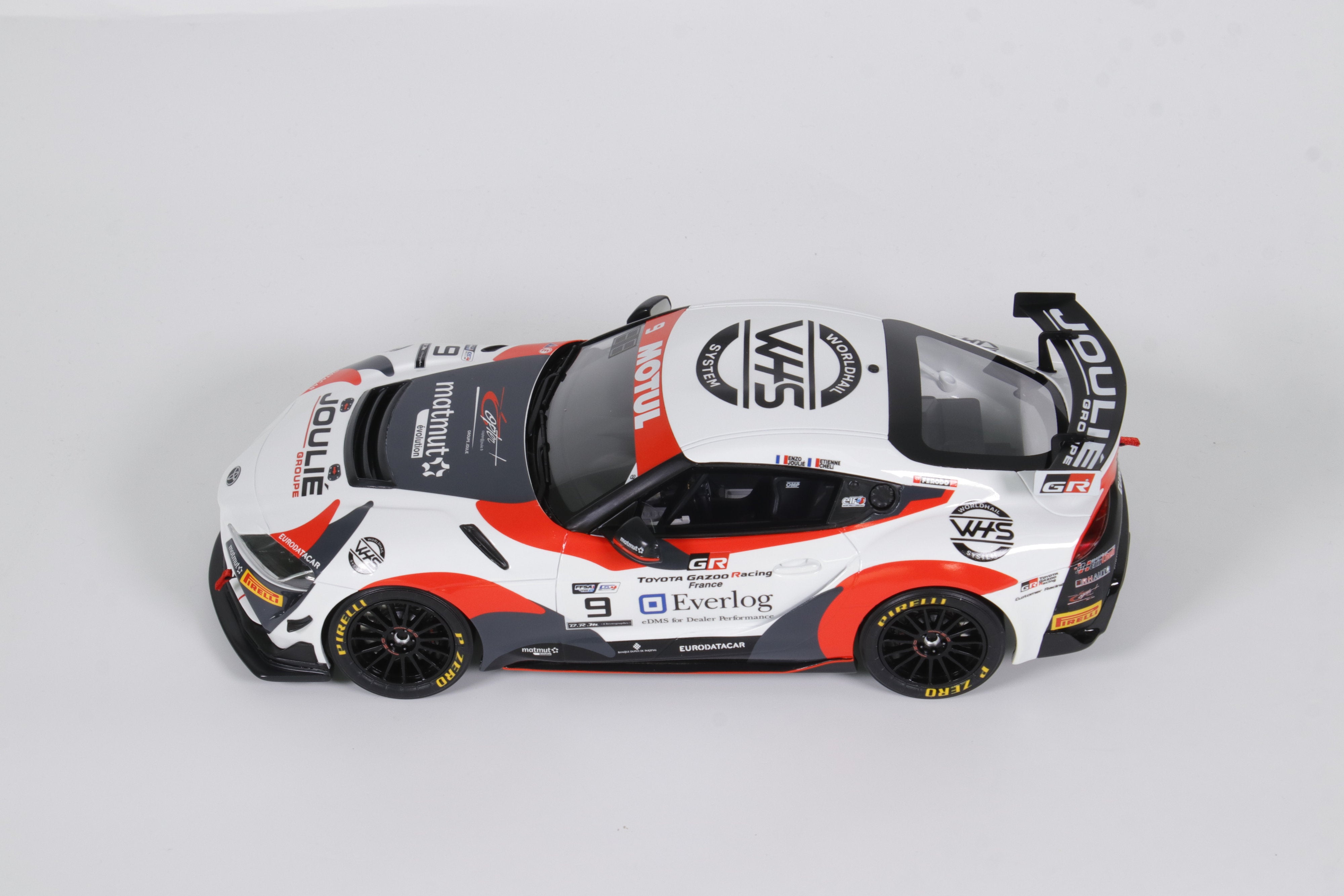Otto Mobile 1:18 Toyota Supra GT4 White E.Cheli E.Joulié FFSA GT4 Championship 2023 - Resin Model