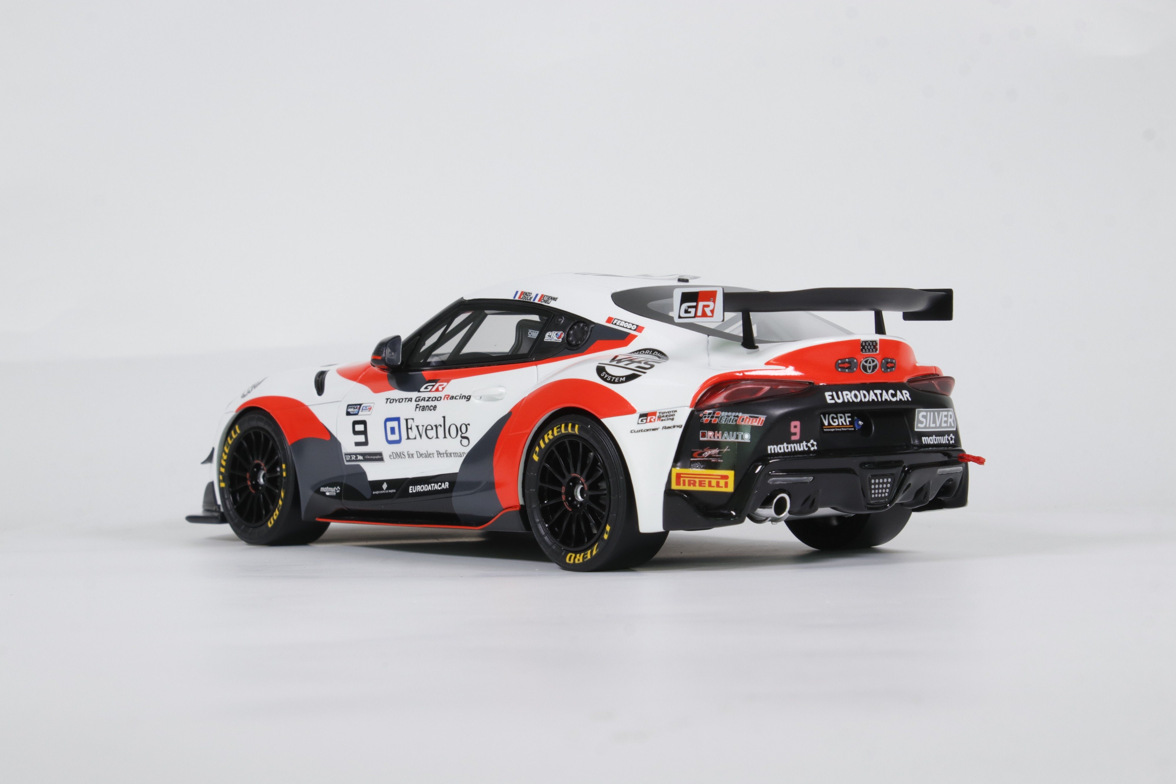Otto Mobile 1:18 Toyota Supra GT4 White E.Cheli E.Joulié FFSA GT4 Championship 2023 - Resin Model