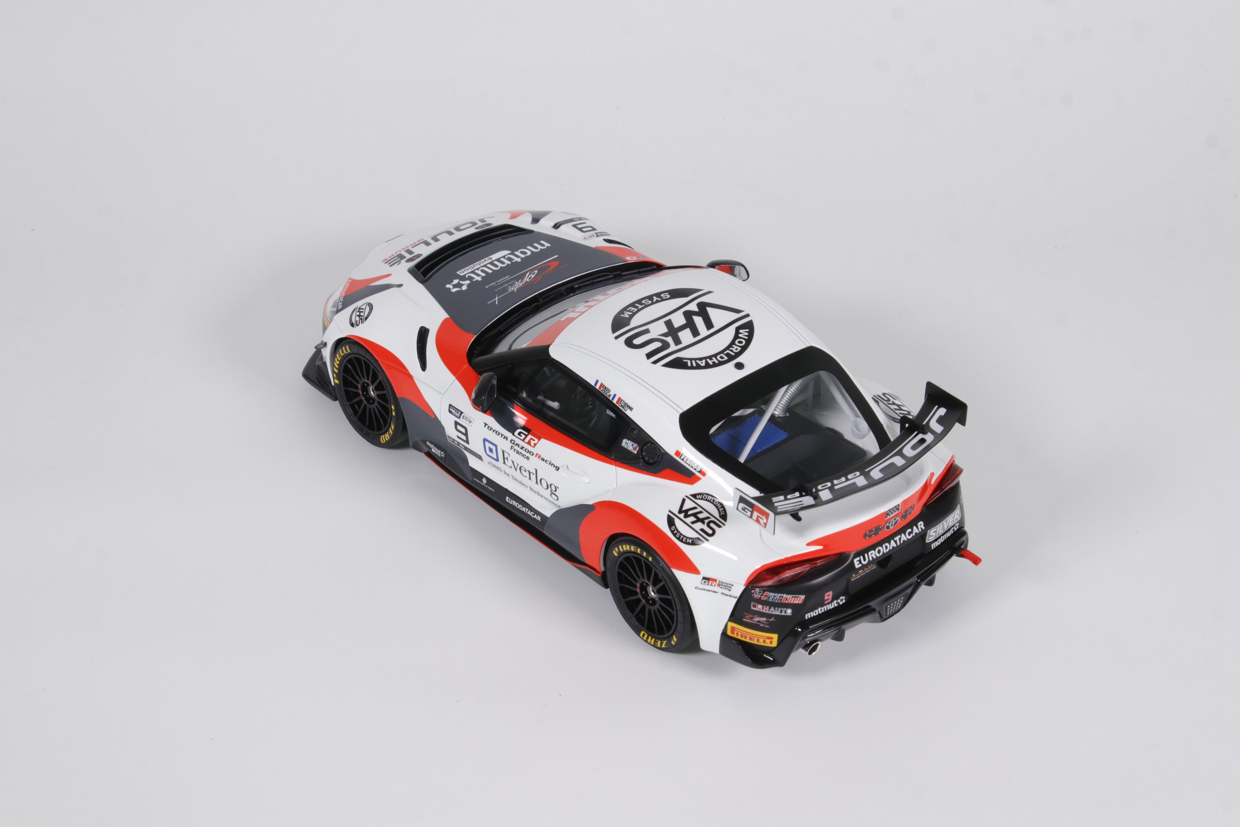Otto Mobile 1:18 Toyota Supra GT4 White E.Cheli E.Joulié FFSA GT4 Championship 2023 - Resin Model