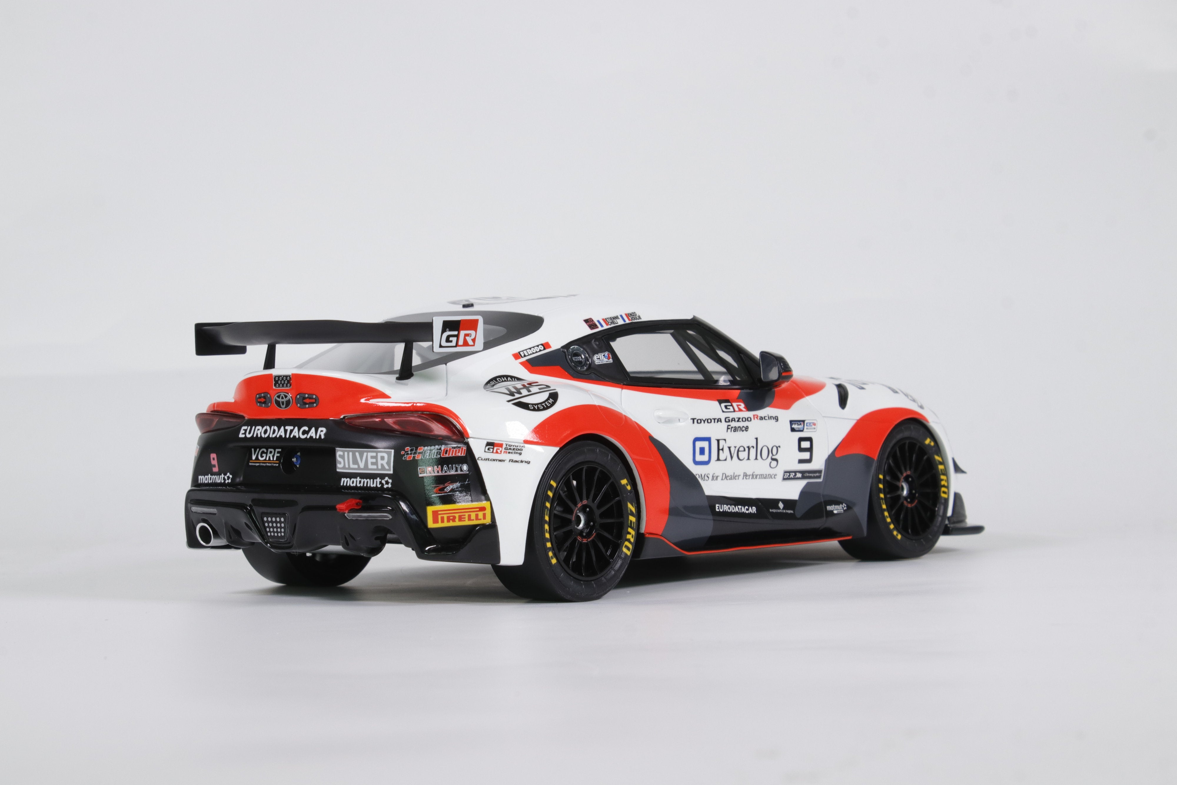 Otto Mobile 1:18 Toyota Supra GT4 White E.Cheli E.Joulié FFSA GT4 Championship 2023 - Resin Model